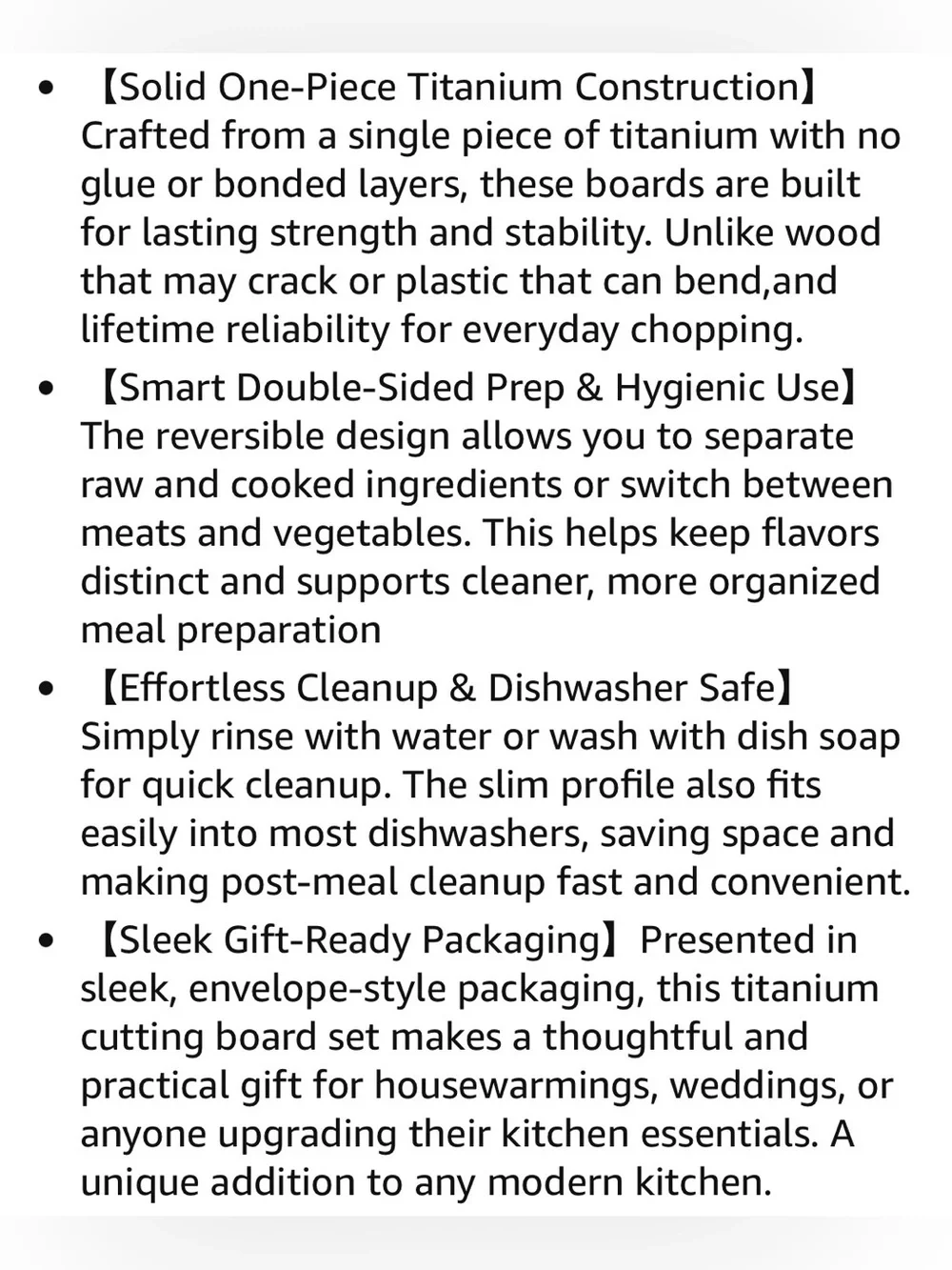 Titanium Cutting Board, 100% Pure Titanium Cutting Boards for Kitchen